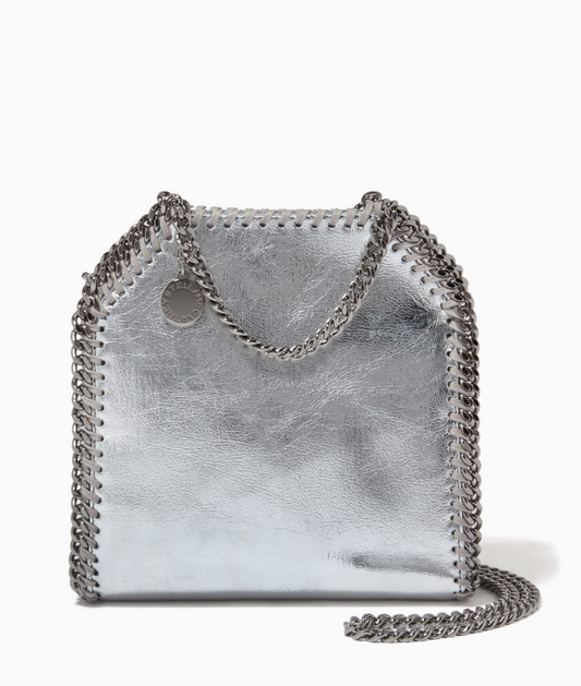 Cuero | Falabella Tiny Tote in Metallic Eco Leather