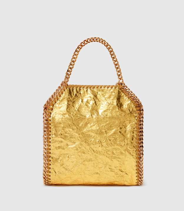 Cuero | Falabella Tiny Tote in Metallic Eco Leather
