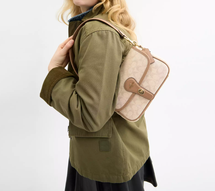 Cuero | Hadley Shoulder Bag With Signature Canvas