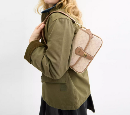 Cuero | Hadley Shoulder Bag With Signature Canvas