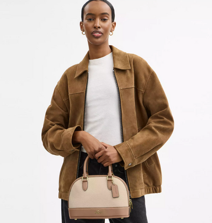 Cuero | Sabrina Satchel Bag In Colorblock