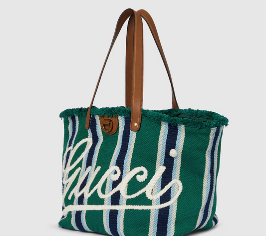 Cuero | Embroidered medium canvas tote bag