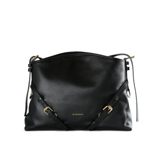 Cuero | buckle-strap leather shoulder bag