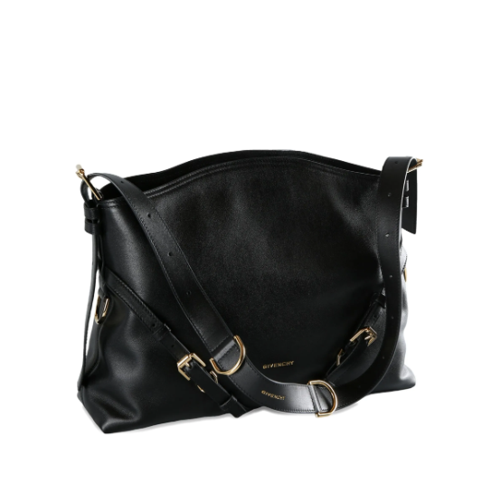 Cuero | buckle-strap leather shoulder bag