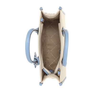 Cuero | Mirella Small Two-Tone Canvas Crossbody Bag