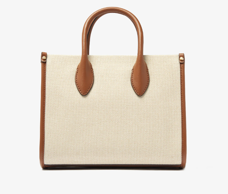 Cuero | Mirella Small Two-Tone Canvas Crossbody Bag