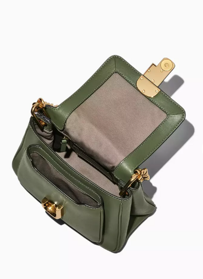 Cuero | The J Marc Mini Satchel Shoulder Bag in Leather