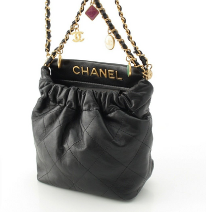 Cuero | Leather Shoulder Bag Black