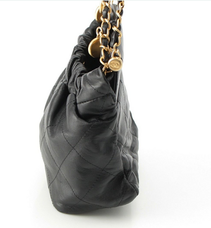 Cuero | Leather Shoulder Bag Black