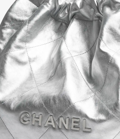 Cuero | Silver Hobo Bag