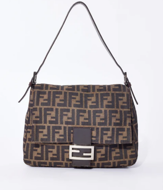 Cuero | Zucca Canvas Mama Baguette Shoulder Bag