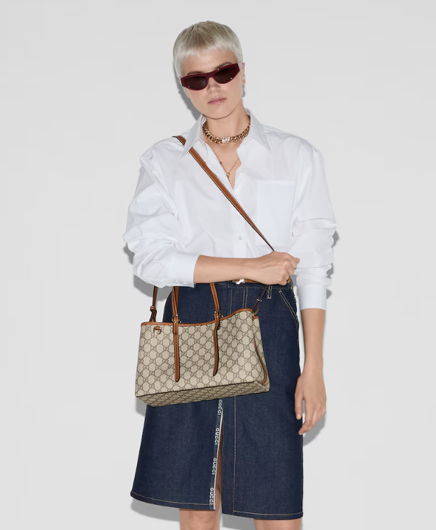 Cuero | GG Emblem small tote bag