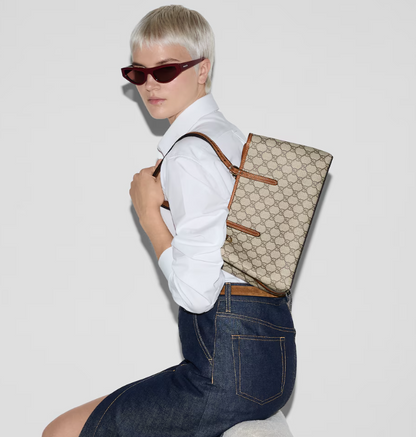 Cuero | GG Emblem small tote bag