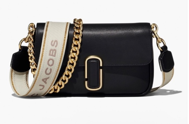 Cuero | Calfskin The J Marc Shoulder Bag Black