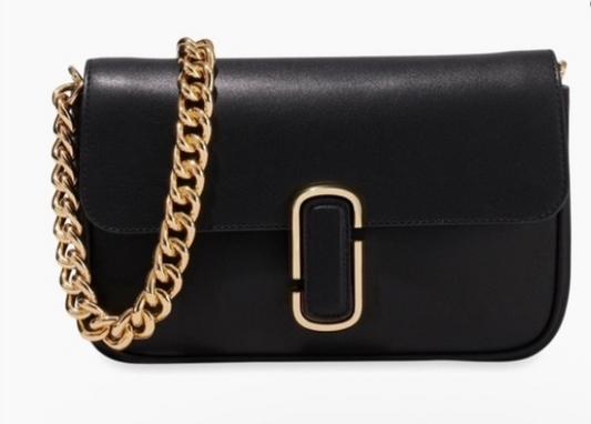 Cuero | Calfskin The J Marc Shoulder Bag Black
