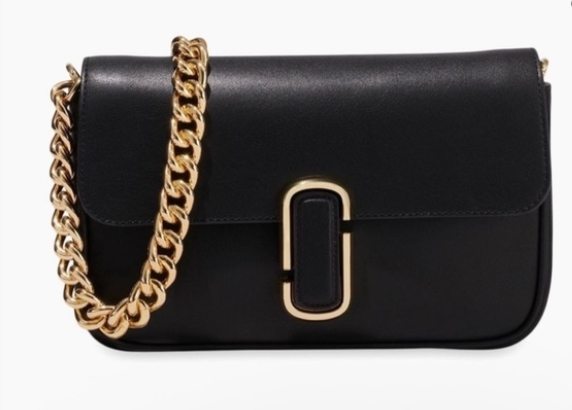 Cuero | Calfskin The J Marc Shoulder Bag Black