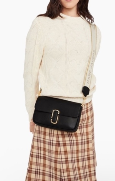 Cuero | Calfskin The J Marc Shoulder Bag Black