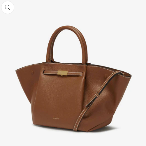 Cuero | Demellier The Midi New York Grain Ecru Stitching