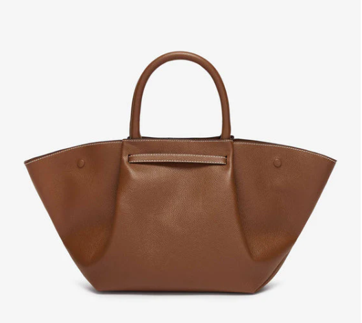Cuero | Demellier The Midi New York Grain Ecru Stitching