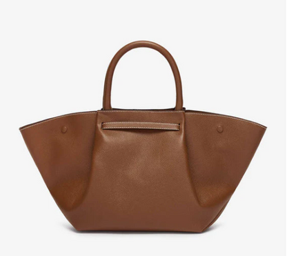 Cuero | Demellier The Midi New York Grain Ecru Stitching