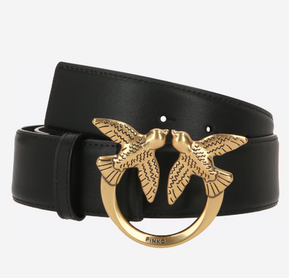 Cuero | Love Birds high leather belt