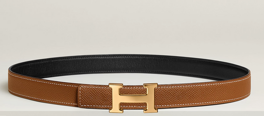 Cuero | Mini H belt buckle & Reversible leather