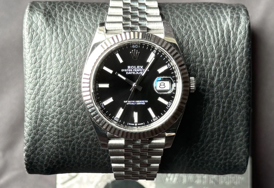 Cuero | Datejust 41 Black Dial watch