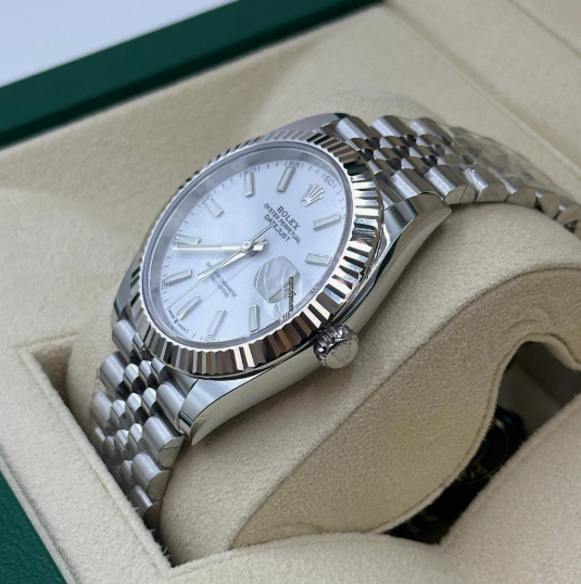Cuero | Datejust 41 126334 White Index Jubilee 126334 WHITE INDEX