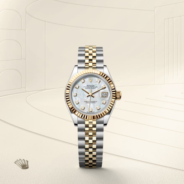 Cuero | Lady-Datejust Oyster, 28 mm, Oystersteel and yellow gold M279173-0013