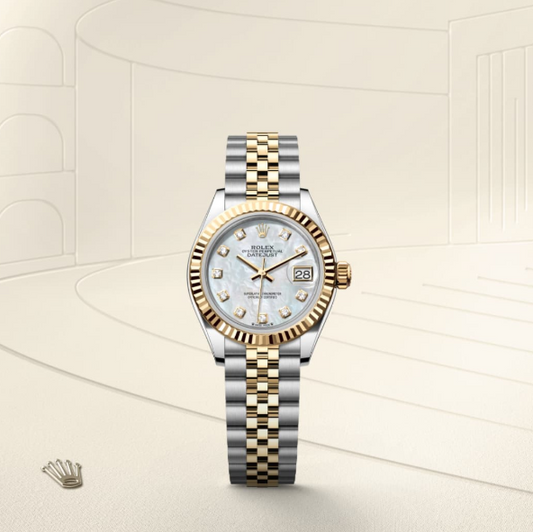 Cuero | Lady-Datejust Oyster, 28 mm, Oystersteel and yellow gold M279173-0013