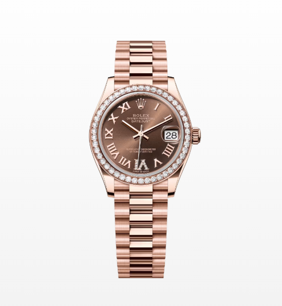 Cuero | Oyster, 31 mm, Everose gold and diamonds
