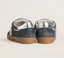 Men's Super-Star in gray suede with white leather star and silver leather heel tab