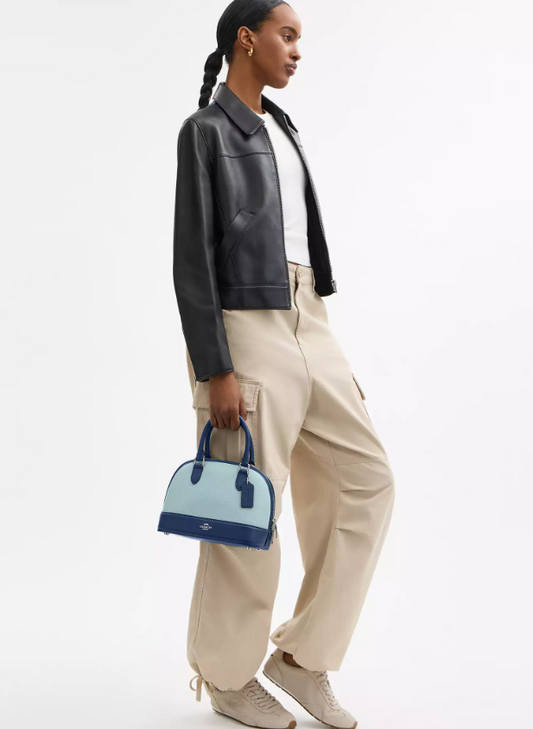 Cuero | Sabrina Satchel Bag In Colorblock