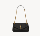 YSL Calypso Medium in plunged lambskin