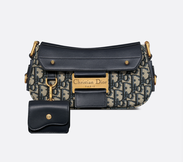 Cuero | Cotton Shoulder Bag Small Size Women's Blue