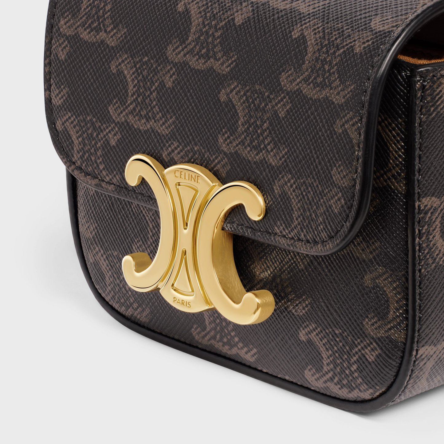 Cuero | BELT BAG TRIOMPHE BELT in TRIOMPHE CANVAS AND CALFSKIN