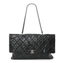 Chanel Metallic Crumpled Calfskin Big Bang Large Flap Bag Black