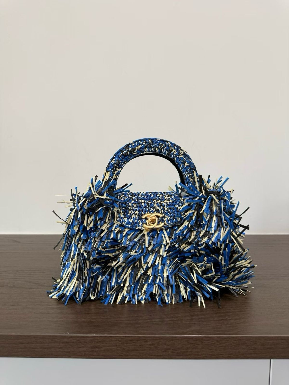 Chanel Mini Kelly Top Handle Bag – Fringe Tweed