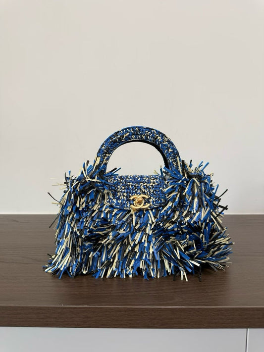 Chanel Mini Kelly Top Handle Bag – Fringe Tweed