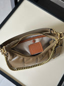 Coach Quilted Pillow Tabby Shoulder Bag – Khaki Green with Gold Hardware