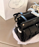 Prada Multi-Pocket Leather Tote Bag