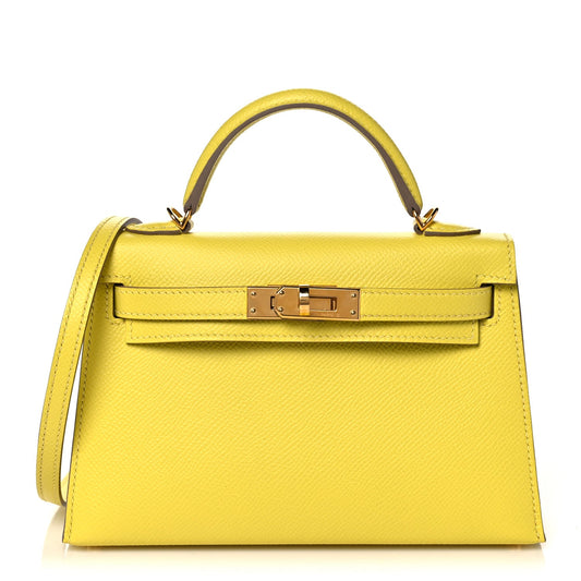 Cuero | Epsom Mini Kelly Sellier 20 Lime