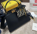 Fendi Peekaboo ISeeU Mini – Black Leather with FF Charm