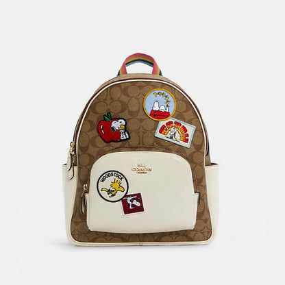 Cuero | Peanuts Court Backpack In Signature Canvas