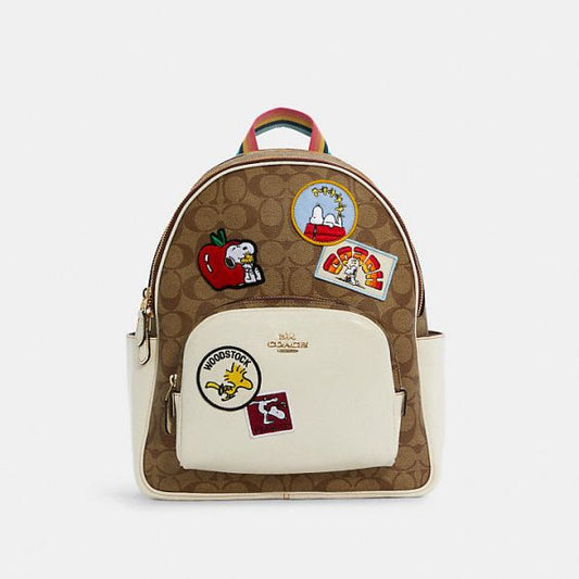 Cuero | Peanuts Court Backpack In Signature Canvas