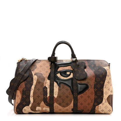 Cuero | Monogram KidSuper Portrait Keepall Bandouliere 55