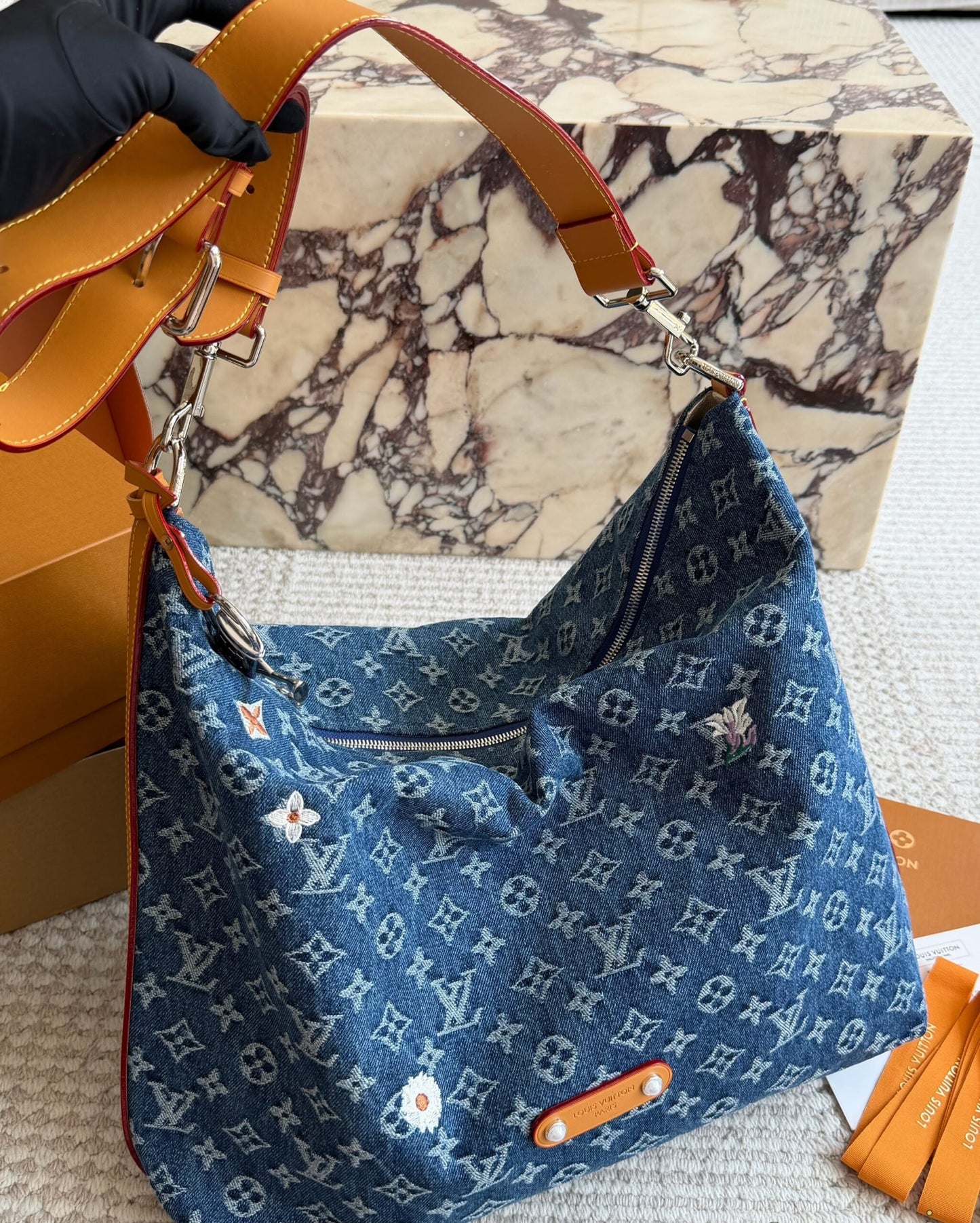 Louis Vuitton Monogram Denim Hobo Bag