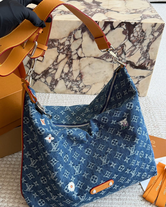 Louis Vuitton Monogram Denim Hobo Bag