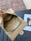 Chanel Classic Flap Shoulder Bag – Beige Suede with Gold Hardware