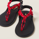 Miu Miu Riviere cord and leather sandals